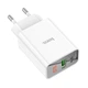 Сетевое зарядное устройство Hoco C100A PD20W+QC3.0 charger with digital display White - изображение 2