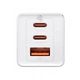 Сетевое зарядное устройство Baseus GaN5 Pro Fast Charger USB + 2USB-C 65W&nbsp;(with Type-C to Type-C cable) (CCGP120202) White - изображение 4
