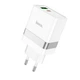 Мережевий зарядний пристрій Hoco N21 Extension speed PD30W+QC3.0 charger set (Type-C to Lighting cable) White - зображення 6