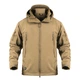 Куртка тактическая Pave Hawk PLY-6 Sand Khaki M осенне-весенняя с капюшоном и карманами на рукавах - изображение 1