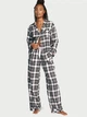 Піжама фланель Victoria's Secret 817-384-1 L Чорний/Рожевий/Білий - зображення 1