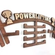 Медальниця з фанери у формі штанги "Powerlifting" з кубками Золото - зображення 3