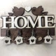 Ключница с фанеры с 4 крючками та брелками Home - изображение 1