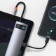 USB-C хаб (HUB) Baseus CAHUB-CV0G 8-in-1, 3xUSB 3.0+HDMI+USB-C PD+RJ45+microSD/SD reader - изображение 13