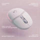 Миша бездротова Logitech G705 (910-006367) White USB - зображення 8