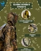 Дождевик пончо VelaSport 3 в 1 Унисекс палатка-матрац камуфляж One size водонепроницаемый плащ Листья - изображение 4