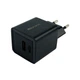 Мережевий зарядний пристрій Mibrand MI-30 GaN 30W Travel Charger USB-A + USB-C Black - изображение 1