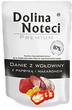 Mokra karma dla psów Dolina Noteci Premium Dish z wołowiną, papryką i makaronem 300 g (5902921304371) - obraz 1