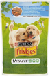 Mokra karma dla psów Purina Friskies Junior Kurczak i marchewka w sosie 100 g (7613035340046) - obraz 1