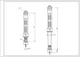 Амортизатор бака для пральної машини Indesit C00140744 SUSPA 100N L=165-250mm D отвору=13mm - зображення 3