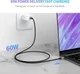 Кабель Ugreen US261 USB Type-C to USB Type-C 60W Round Cable Nickel Plating Aluminum Shell 3A 2 м Black/Gray (50152) - изображение 4