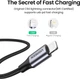 Kabel Ugreen US304 USB Type-C Male to Lightning Male Cable Aluminum Shell Braided 3 A 1.5 m Black (6957303867608) - obraz 4