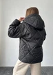 Женская демисезонная куртка стеганая с капюшоном KML 0002 L (48-50) Черный (K - 0002/1 B) - изображение 7