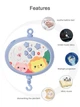 Музыкальный мобиль на кроватку Baby Bell Animals с проектором и пультом управления фиолетовый - изображение 3