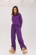 Женский повседневный костюм ONIOS Sweetsuit Баклажан S 7702799 - изображение 2