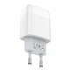 Сітчастий зарядний пристрій HOCO C73A Glorious dual port charger White - зображення 4