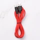 Кабель HOCO Type-C Silicone X21 Plus |2M, 3A| black-red - изображение 3