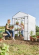 Міні-теплиця присадибна складана Parkside 140 x 140 x 200 см (1,4 м х 1,4м х 2м), 4 полиць, парник - изображение 4