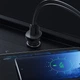 Быстрое автомобильное зарядное устройство Choetech USB Type C PD / USB QC3.0 3A 38W черный (TC0005) - изображение 4