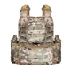 Плитоноска Yakeda VT-6026-1 Multicam ( Мультикам ) на 9 магазинов, Molle, Быстрый сброс, Боковые плиты - изображение 2