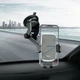 Автодержатель для телефона Hoco CA95 Polaris push-type telescopic suction cup car holder Black (6931474758514) - изображение 4