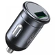 Автомобильное зарядное устройство с быстрой зарядкой + кабель Lightning XO CC46 |1USB, QC3.0 18W| Серый - изображение 2