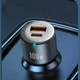 Автомобильное зарядное устройство с быстрой зарядкой XO CC47 |1USB/1Type-C, PD+QC3.0 100W| Черный - изображение 4