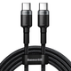 Кабель Baseus Cafule PD2.0 100W flash charging USB For Type-C cable (20V 5A) 2m (CATKLF-ALG1) - изображение 1