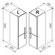 Пенал подвесной Ravak SB 350 Chrome L белый X000000542 - изображение 2