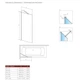 Шторка для ванны Radaway Modo New Black PNJ Frame 100 см стекло прозрачное 10006100-54-56 - изображение 2