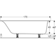 Ванна акрилова Geberit Soana 170x75 554.014.01.1 + ніжки - зображення 5