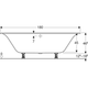 Ванна акриловая Geberit Soana Duo 180x80 554.004.01.1 + ножки - изображение 3