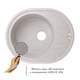 Кухонная мойка Lidz 620x500/200 GRA-09 (LIDZGRA09615500200) - изображение 3