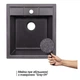 Кухонная мойка Lidz 460x515/200 GRF-13 (LIDZGRF13460515200) - изображение 3