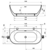 Ванна акрилова Ravak Freedom W 160x80 XC00100024 - зображення 3