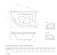 Ванна акриловая Radaway Mistra 170x110 правая + ножки WA1-07-170x110P - изображение 2