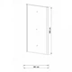 Бічна стінка Eger Bifold 80x195 см 599-163-80W(h) - зображення 3