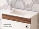 Умивальник Idevit Merkur 26x50 0201-3507-07 лівий - зображення 3