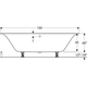 Ванна акриловая Geberit Soana Duo 190x90 554.005.01.1 + ножки - изображение 3
