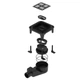 Душевой трап Waterway Spot X 10x10 WSX100001N2 черный - изображение 3