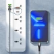 Сетевой удлинитель фильтр LDNIO SC5415 |2500W, 2M, 5 розеток, 3USB/1Type-C, 10A/20W, PD/QC| White - изображение 4