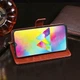 Чехол Idewei для Samsung Galaxy M20 / M205 книжка кожа PU с визитницей коричневый - изображение 4