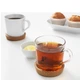 Подставка на стеклянный стол под чашки пробковая IKEA 365 (2шт в комплекте) - изображение 2