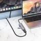 Адаптер перехідник USB-Хаб Hoco HB27 4 in 1 (HDMI+USB3.0+USB2.0*2+PD) dark grey - зображення 9