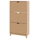 Тумба для взуття IKEA STALL 79x29x148 см дубовий шпон (005.302.26) - зображення 1