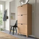 Тумба для взуття IKEA STALL 79x29x148 см дубовий шпон (005.302.26) - зображення 2