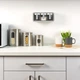 Полка с емкостями для хранения специй клеящаяся MBM HOME KP-12 WHITE/GRAY бело-серая - изображение 5