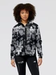 Спортивная ветровка для бега с капюшоном женская New Balance London Ed. Printed Impact Run WJ31265DBM XS Черная (196652131527) - изображение 1