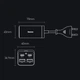 Мережевий зарядний пристрій Baseus GaN3 Pro Desktop Fast Charger + Cable Baseus Type-C to Type-C 65W 20V/5A 1 м Black (CCGP040101) - зображення 12