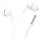 Проводные наушники вакуумные 3.5mm HOCO M97 Enjoy с микрофоном 1.2m Белый - изображение 1